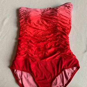 Carmen Marc Valvo ombré swimsuit